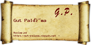 Gut Palóma névjegykártya